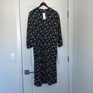 Uniqlo Long Sleeve Crepe Jersey Dress